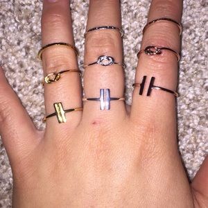 T Bar Ring cuff (gold, silver, rose gold)